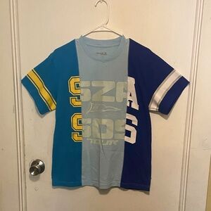 SZA SOS Tour shirt. Small. Boxy fit. Multicolored design.